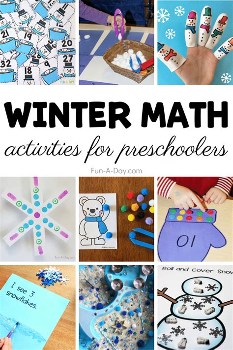 Winter math for kids