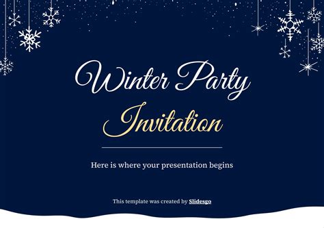 Winter Party Invitation Templates