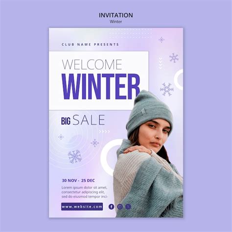 Free Winter Template Designs