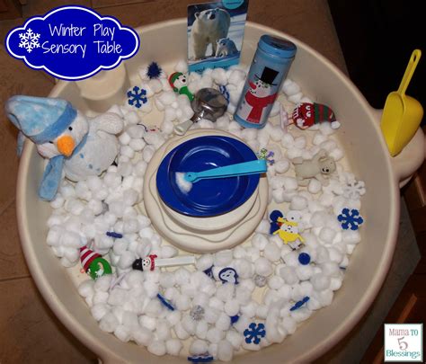 Winter themed sensory play