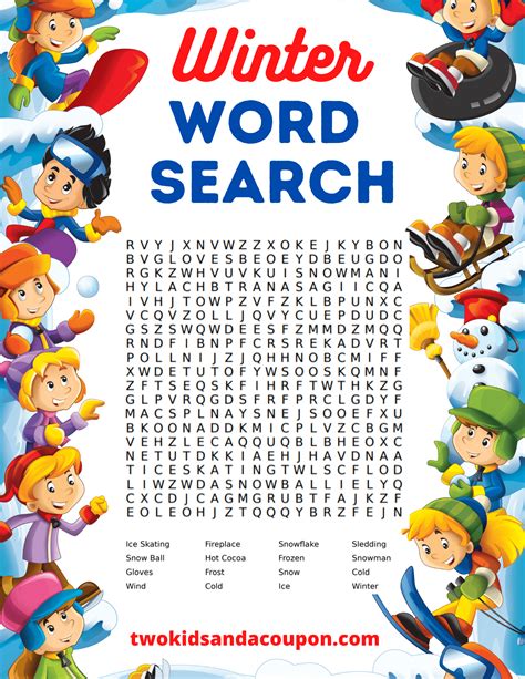 Winter-Themed Word Search