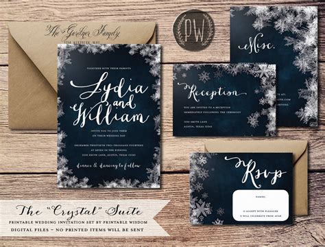 Winter Wedding Invitation Ideas