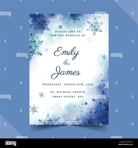 Winter Wedding Stationery Templates