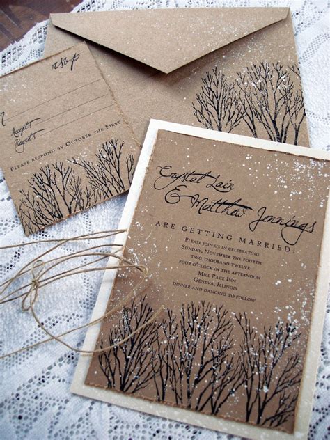 Winter Wedding Stationery