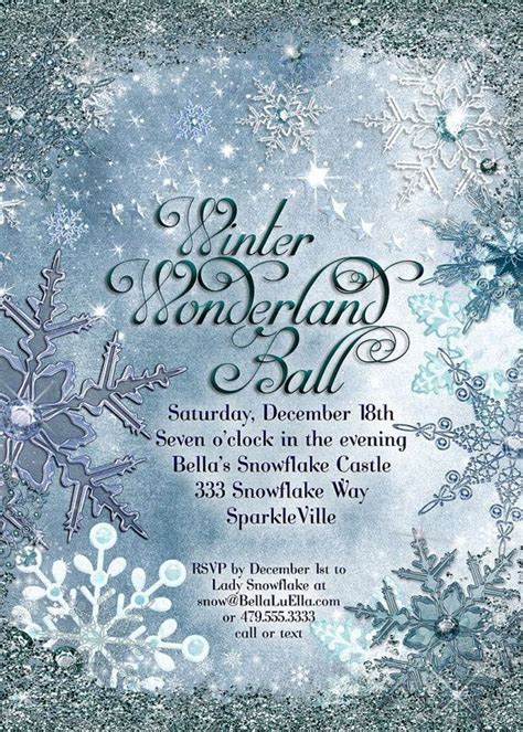 Winter Wonderland Christmas Invitation Template in Word Format