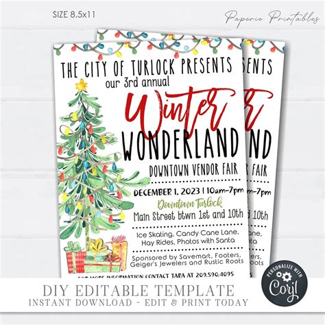 Winter Wonderland Christmas Template