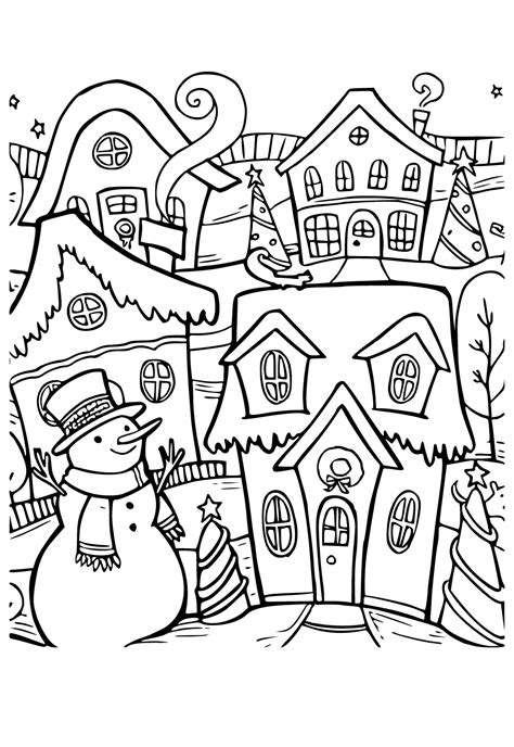 Winter Wonderland Coloring Page