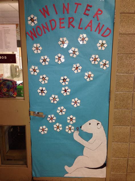 Winter wonderland door decals