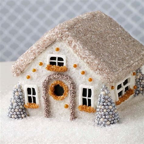 Winter wonderland gingerbread house template