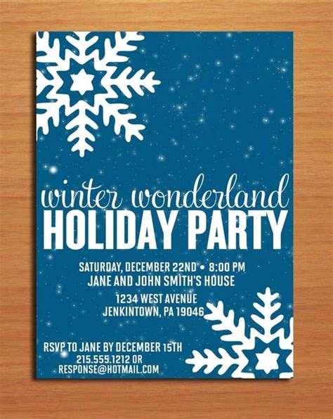 Winter Wonderland Holiday Party Invitation