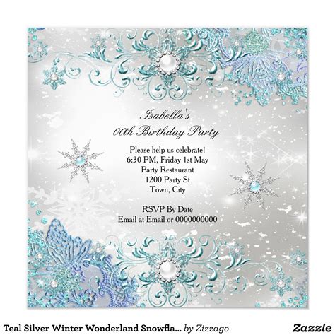 Winter Wonderland Invitation Templates Ideas