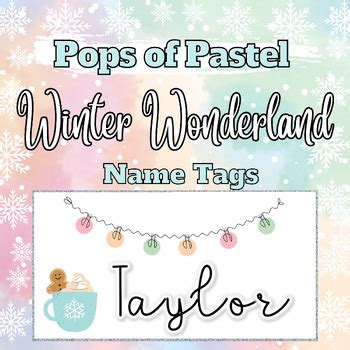 Winter Wonderland Name Tag