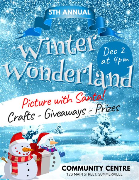 Winter Wonderland Poster Template