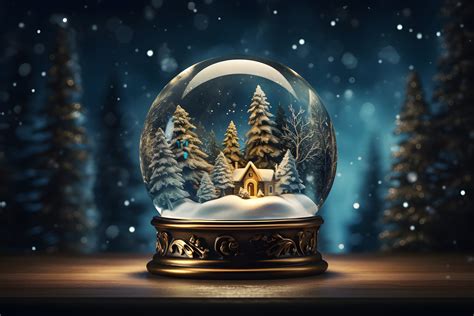 Winter Wonderland Snow Globe Scene