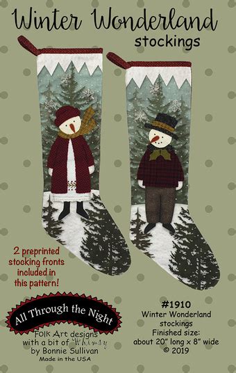 Winter Wonderland Stocking Template