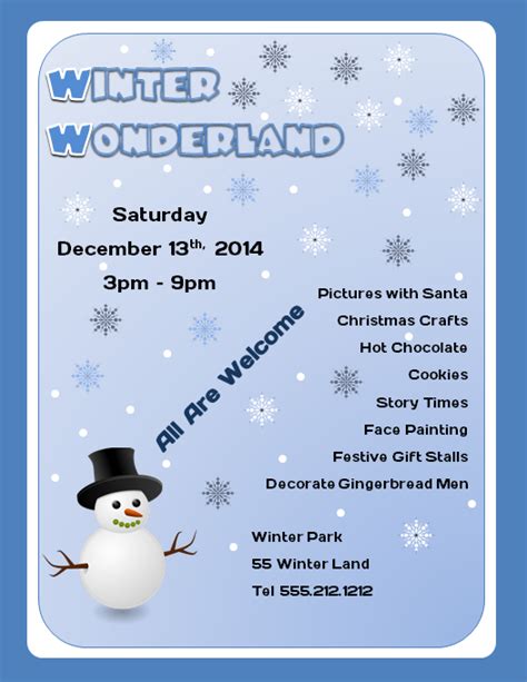 Winter Wonderland Template