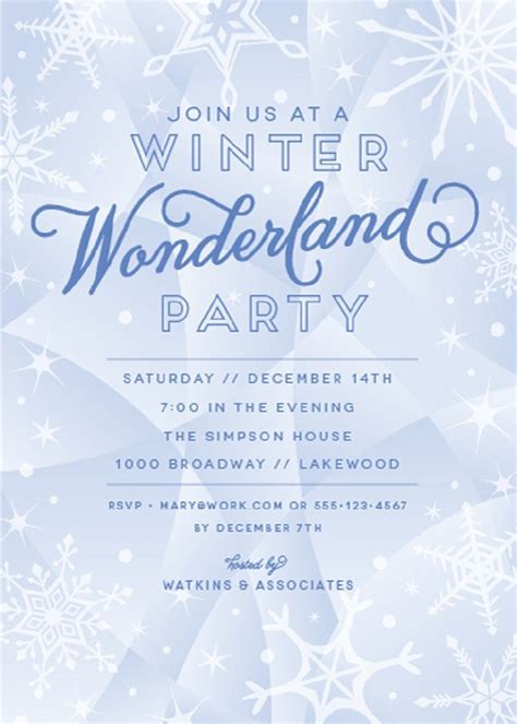 Winter Wonderland Template Ideas for Parties