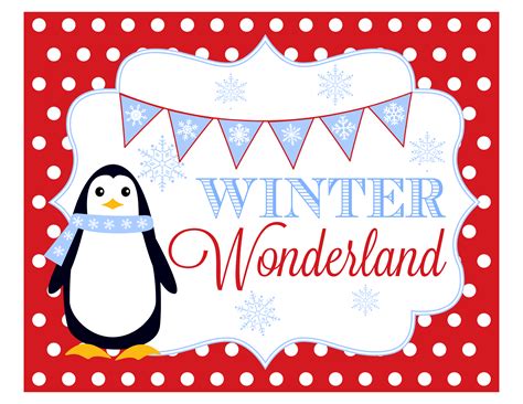 Winter Wonderland Templates for Print