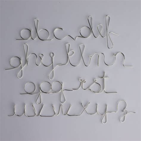 Wire lettering techniques