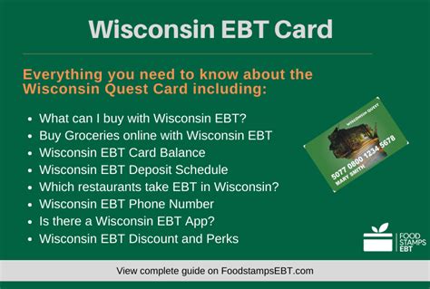 Wisconsin Food Stamps and EBT