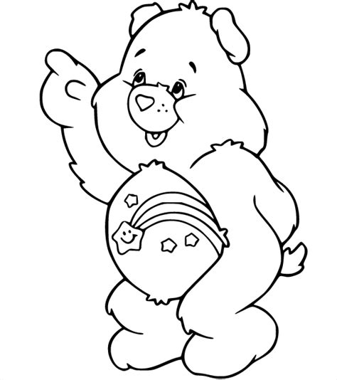 Wish Bear Coloring Page