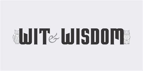 Wit and Wisdom Concept