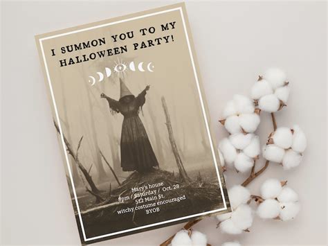 Witchy Bash Invitation Template