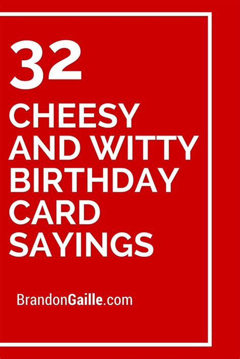 Witty sayings birthday card