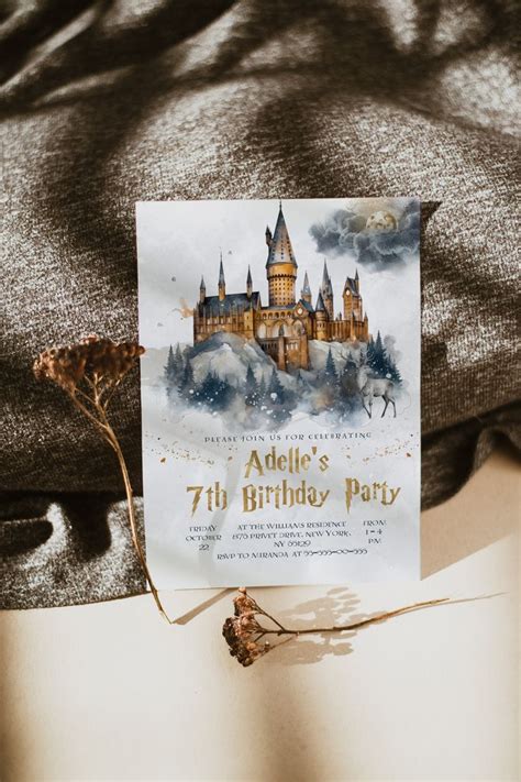 Wizarding Hats Invitation