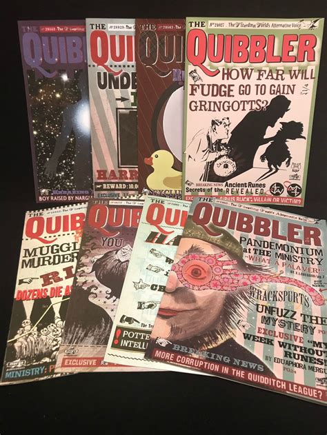 Wizarding Magazine with Printable Quibbler Covers