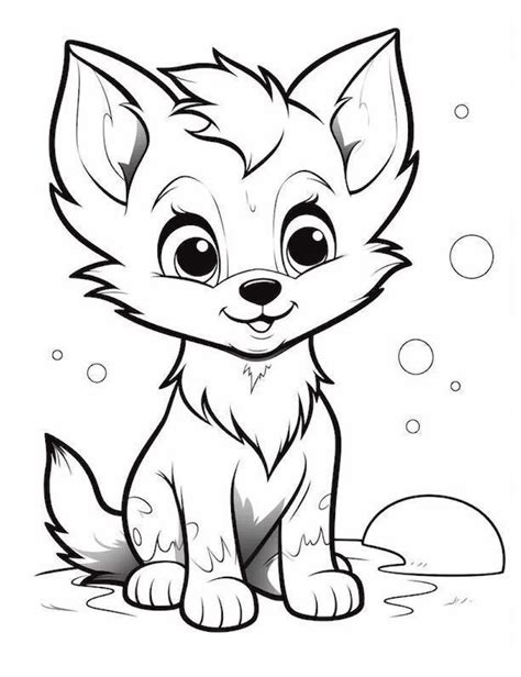 Wolf coloring pages for kids gallery