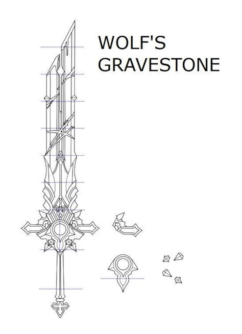 Wolf Gravestone Template Designs and Ideas Gallery 1