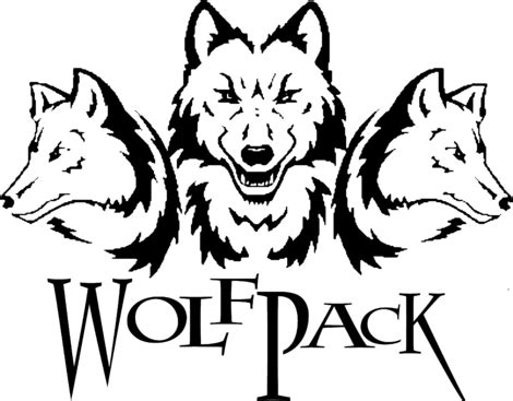 Wolf pack tattoo design variations