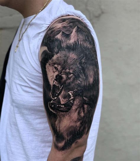 Wolf pack tattoo placement