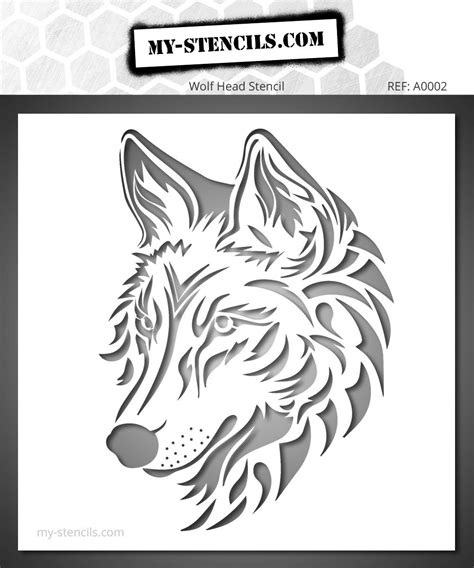 Wolf Stencil Art Projects