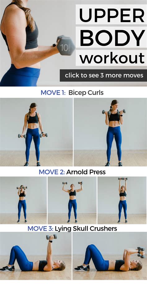 Woman doing upper body strength training exercises