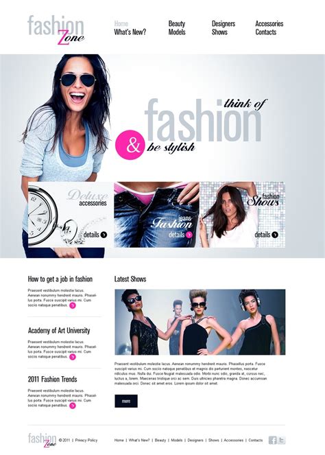 Women Fashion Website Template 2