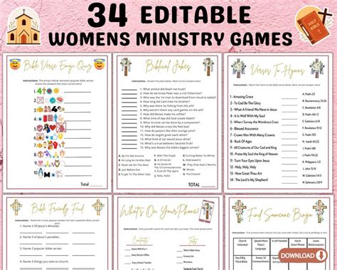 Women playing Christian games together