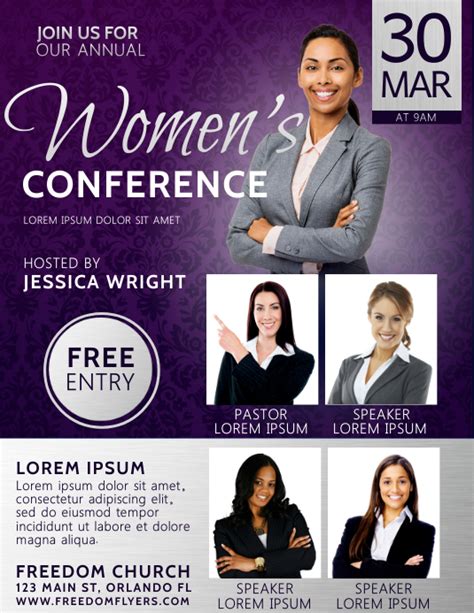 Women's Conference Flyer Template 6