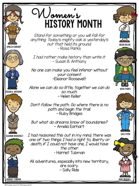 Women's History Month Activities