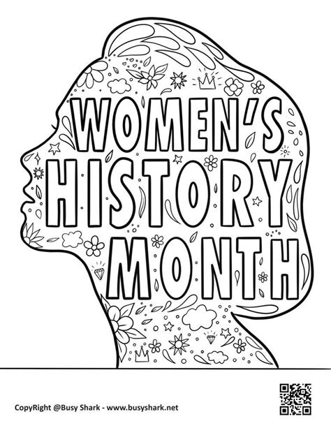 Women's History Month Coloring Page