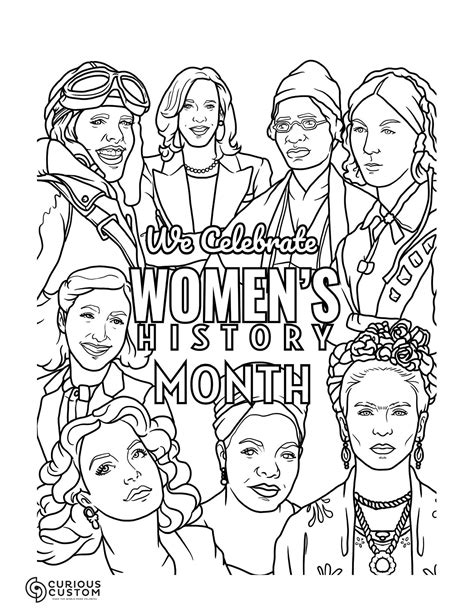 Women's History Month Coloring Pages