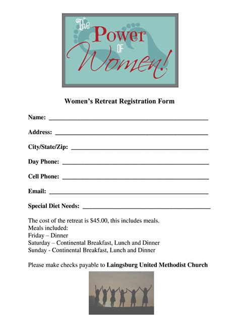 Components of Women's Retreat Registration Forms