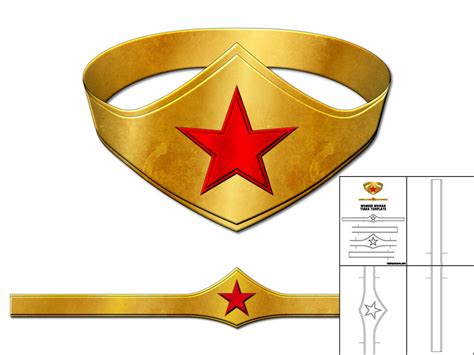 Wonder Woman Headband Printable Template