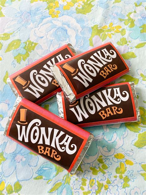 Wonka Bar creation with pink wrapper