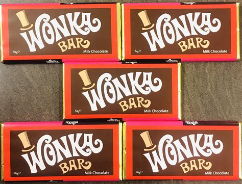 Wonka Bar creation with purple wrapper