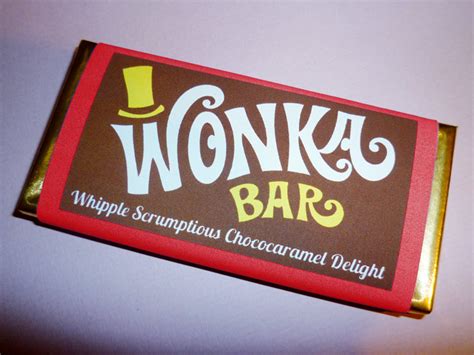 Wonka Bar Gift Tags