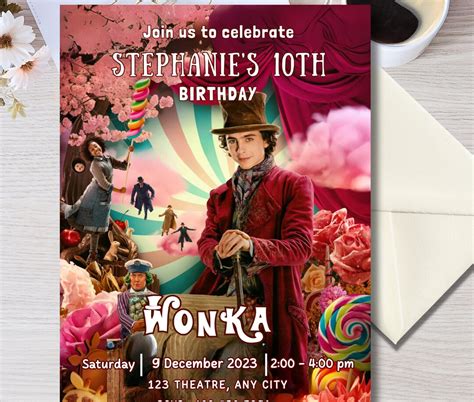 Wonka Party Invitations