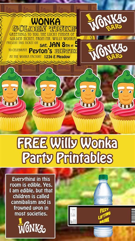 Wonka Party Printables