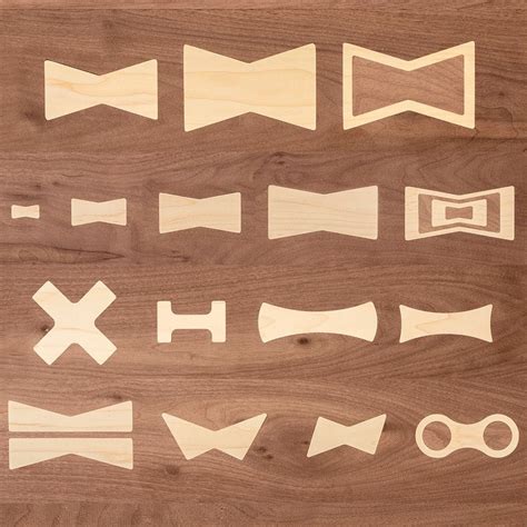 Wood Bow Tie Template Cut Out Image